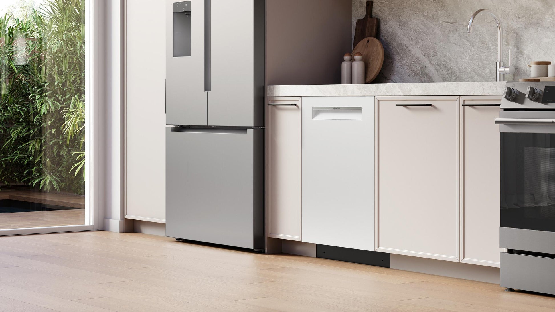 Bosch SHP53EM2N 300 Series, Built-Under Dishwasher, 24'', White
