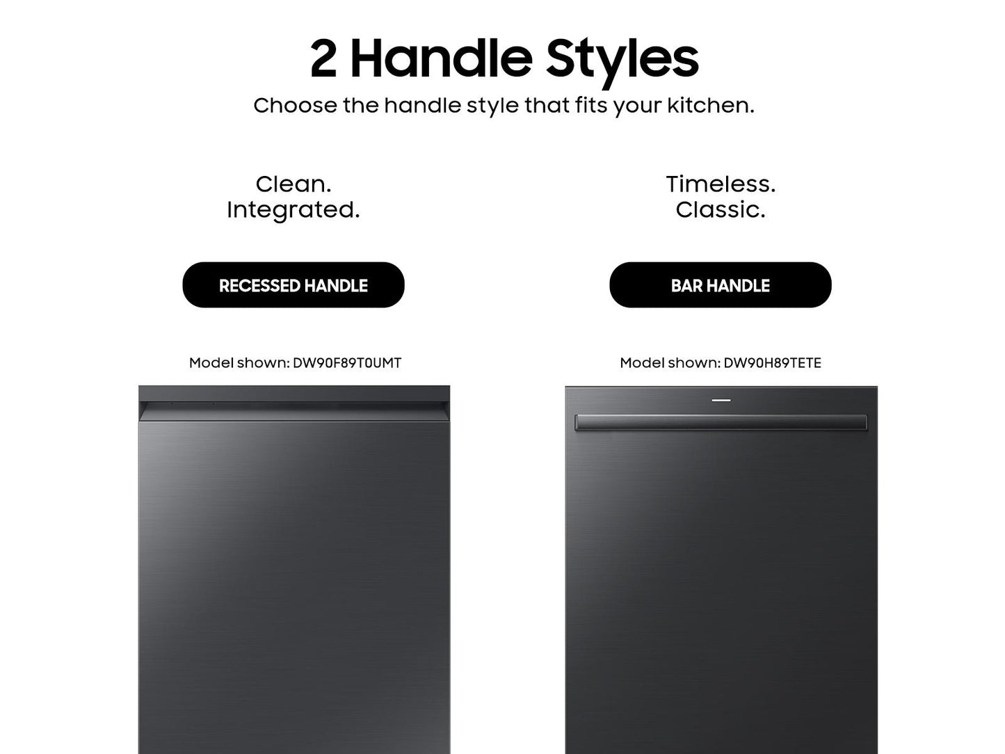 Samsung DW90H89TETE Bespoke Ai Smart Dishwasher Ai Wash & 3Rd Rack Washing System Autorelease™ Door 38Dba
