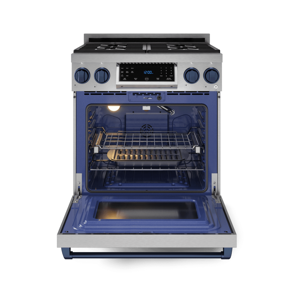 Thor Kitchen RSG30LPBLU 30 Inch Professional Lp Range With Tilt Panel Touch Control In Stainless Steel/Blue Gordon Ramsay Series - Rsg30Lp-Blu