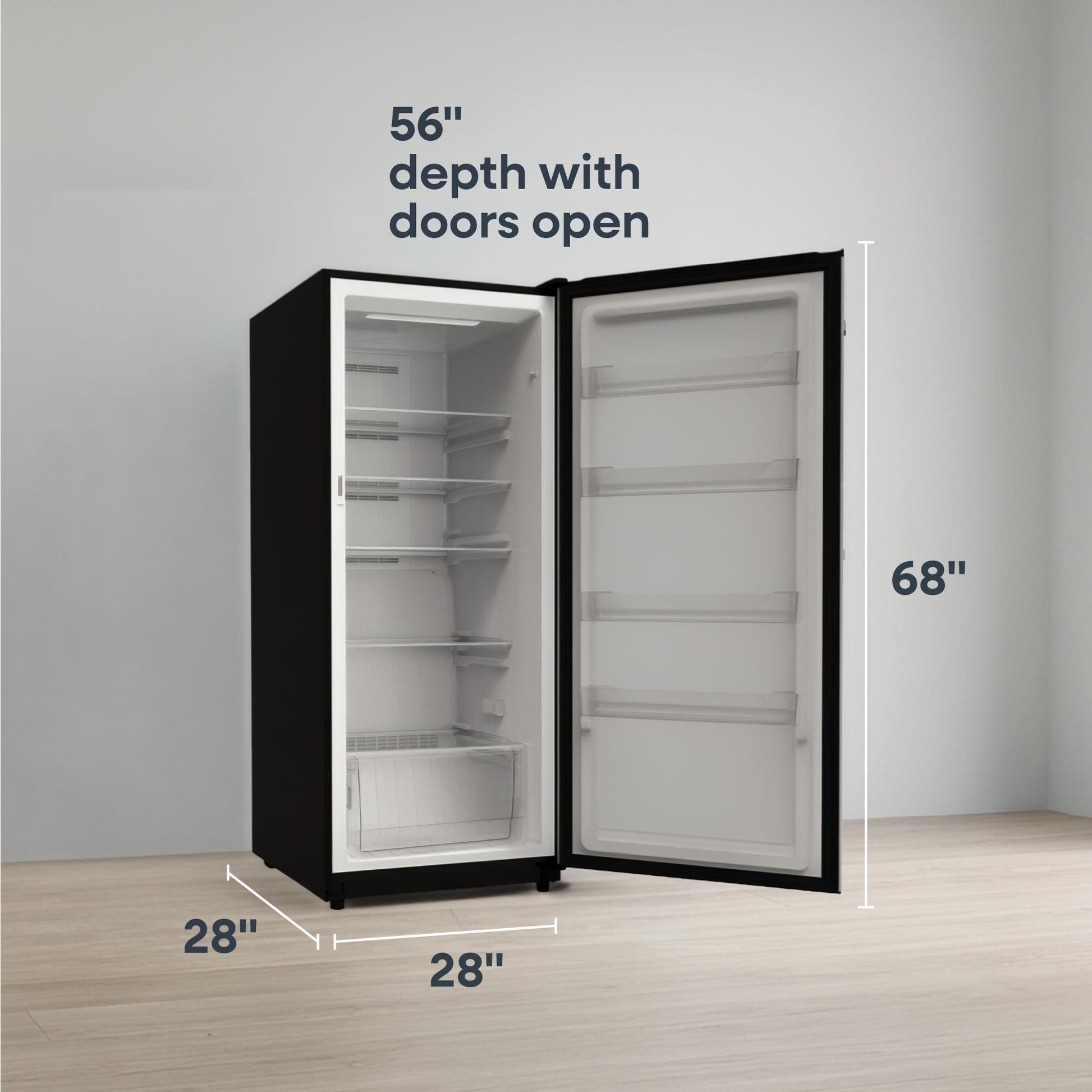 Element Appliance EXUF14CEES Element 14.0 Cu. Ft. Upright Convertible Freezer/Refrigerator - Stainless Steel, Energy Star (Exuf14Cees)
