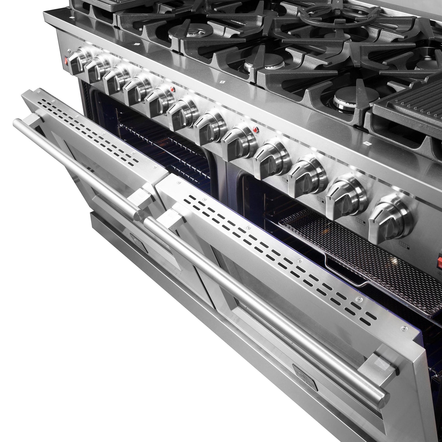 Forno FFSGS623960 Forno Massimo 60-Inch Freestanding Gas Range, 10 Burners, True Convection Oven