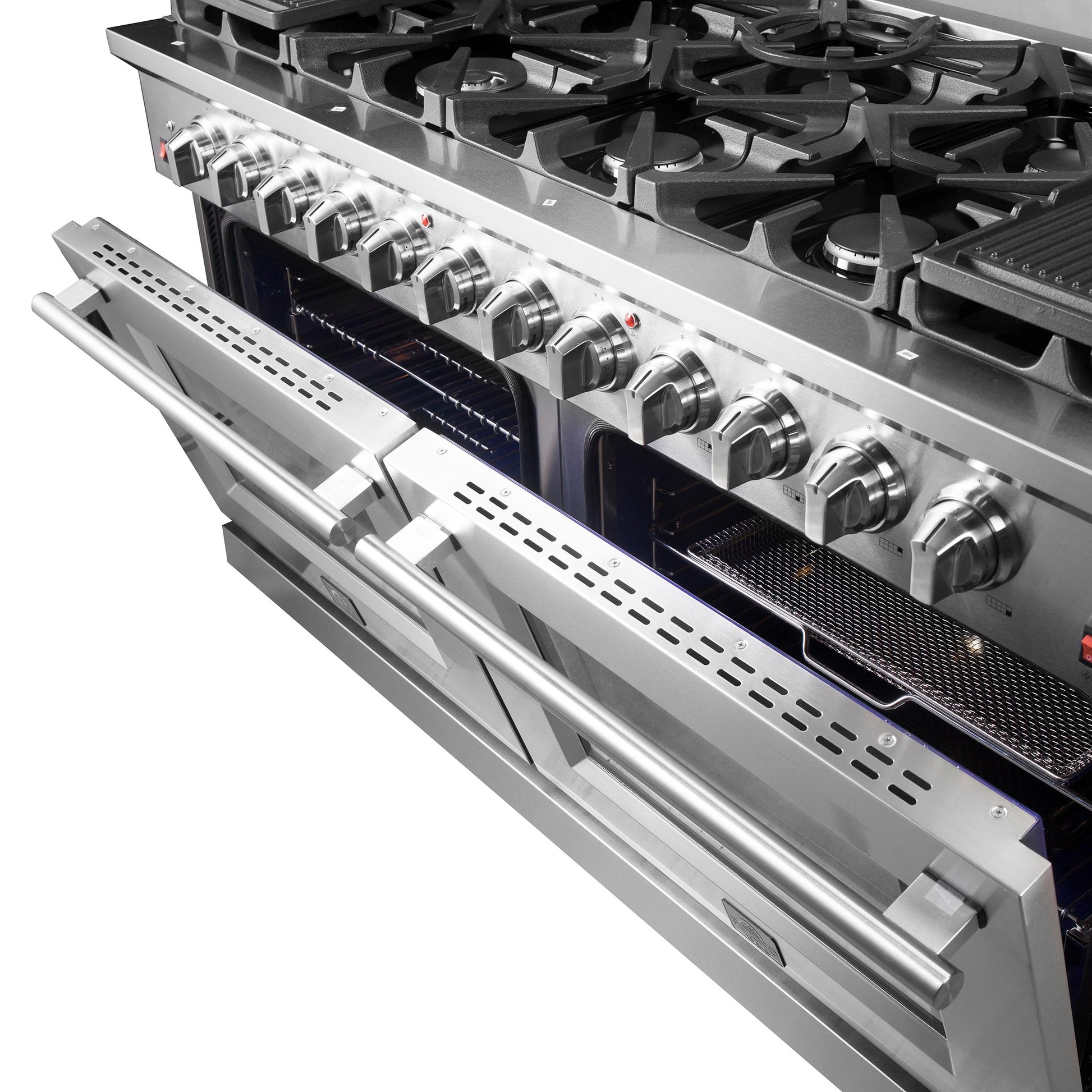 Forno FFSGS623960 Forno Massimo 60-Inch Freestanding Gas Range, 10 Burners, True Convection Oven
