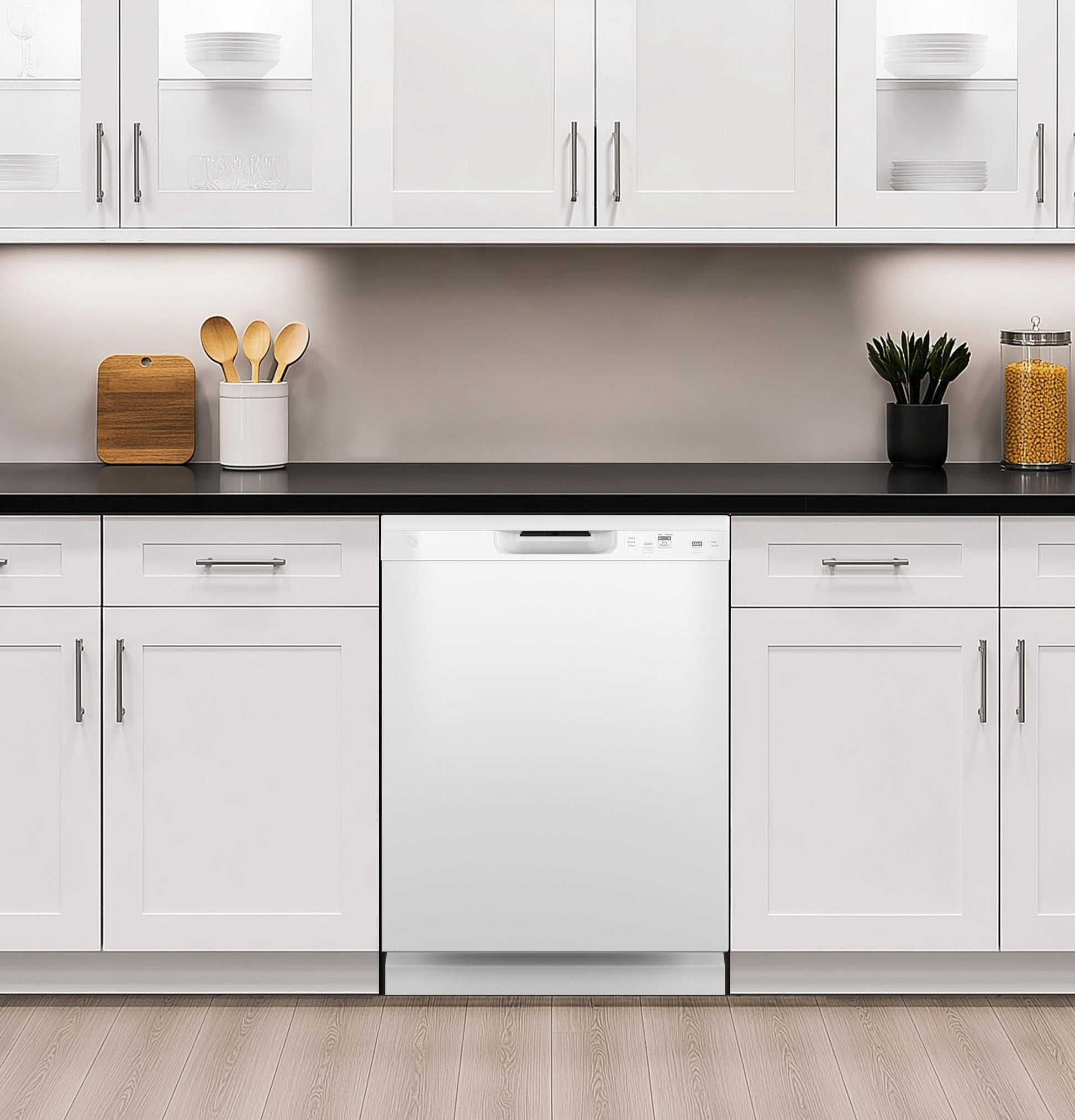 Ge Appliances GDF450PGZWW Ge® Dishwasher With Front Controls