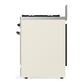 Ilve UM30NR3AWB Ilve Um30Nr3Awb Majestic Iii 30 Inch Dual Fuel Range With 5 Black Brass Burners, Dual Function Burner Up To 25,000 Btu (Natural Gas, Triple Glass Door, Antique White, Burnished)