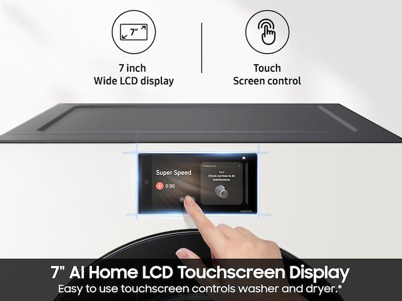 Samsung DV90F53AEY 7.6 Cu. Ft. Bespoke Ai Ultra Capacity Front Load Electric Dryer With Ai Home And Ai Optidry+ In Ivory