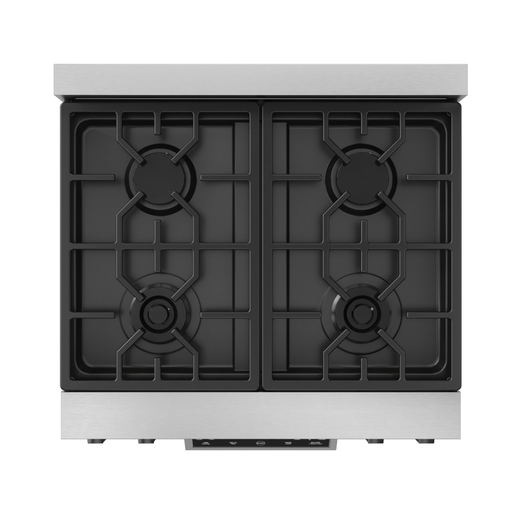 Thor Kitchen RSG30BLK 30 Inch Professional Gas Range With Tilt Panel Touch Control In Stainless Steel/Black Gordon Ramsay Series - Rsg30-Blk