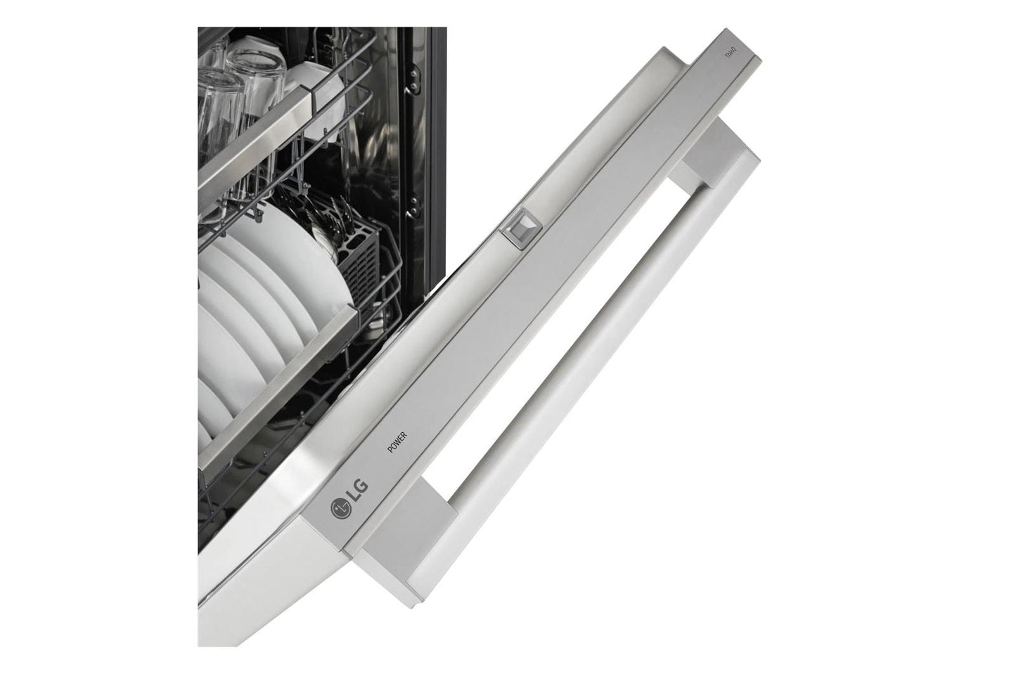 Lg LDNTH753S Smart Flushfit™ Top Control Dishwasher With 1-Hour Wash & Dry, Quadwash® Pro, Truesteam® And Dynamic Heat Dry™ W/Autovent Dry™