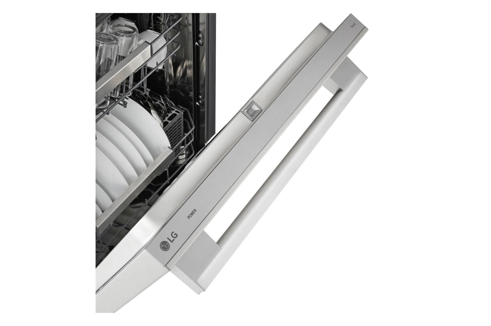 Lg LDNTH753S Smart Flushfit™ Top Control Dishwasher With 1-Hour Wash & Dry, Quadwash® Pro, Truesteam® And Dynamic Heat Dry™ W/Autovent Dry™