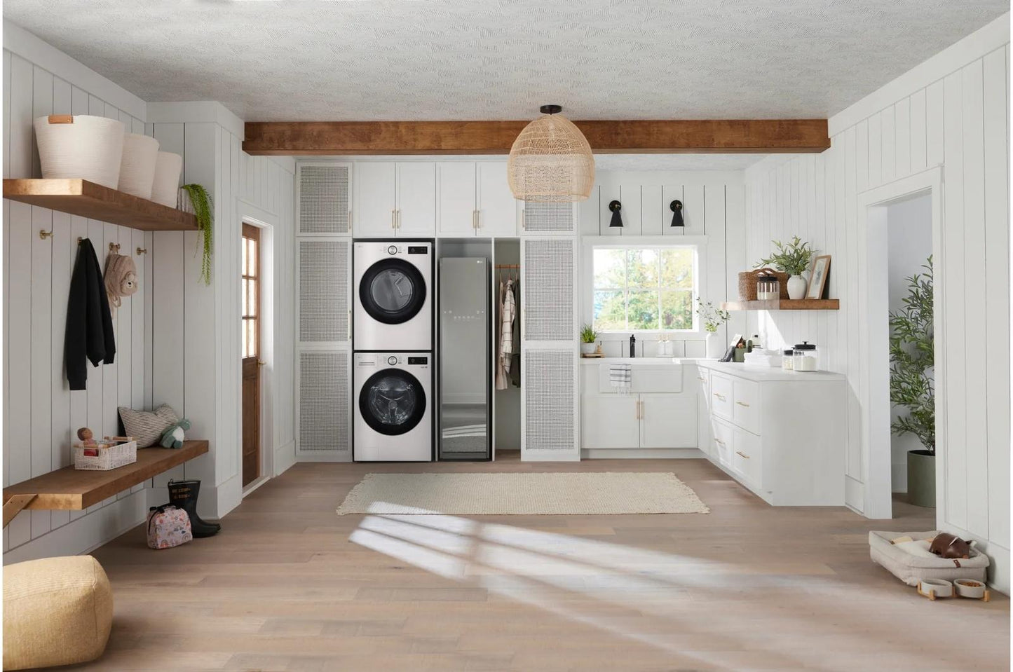 Lg DLEX5800A 7.4 Cu. Ft. Ultra Large Capacity Smart Front Load Electric Dryer With Turbosteam®, Ai Sensing And Hybrid Electronic Controls With Lcd Display