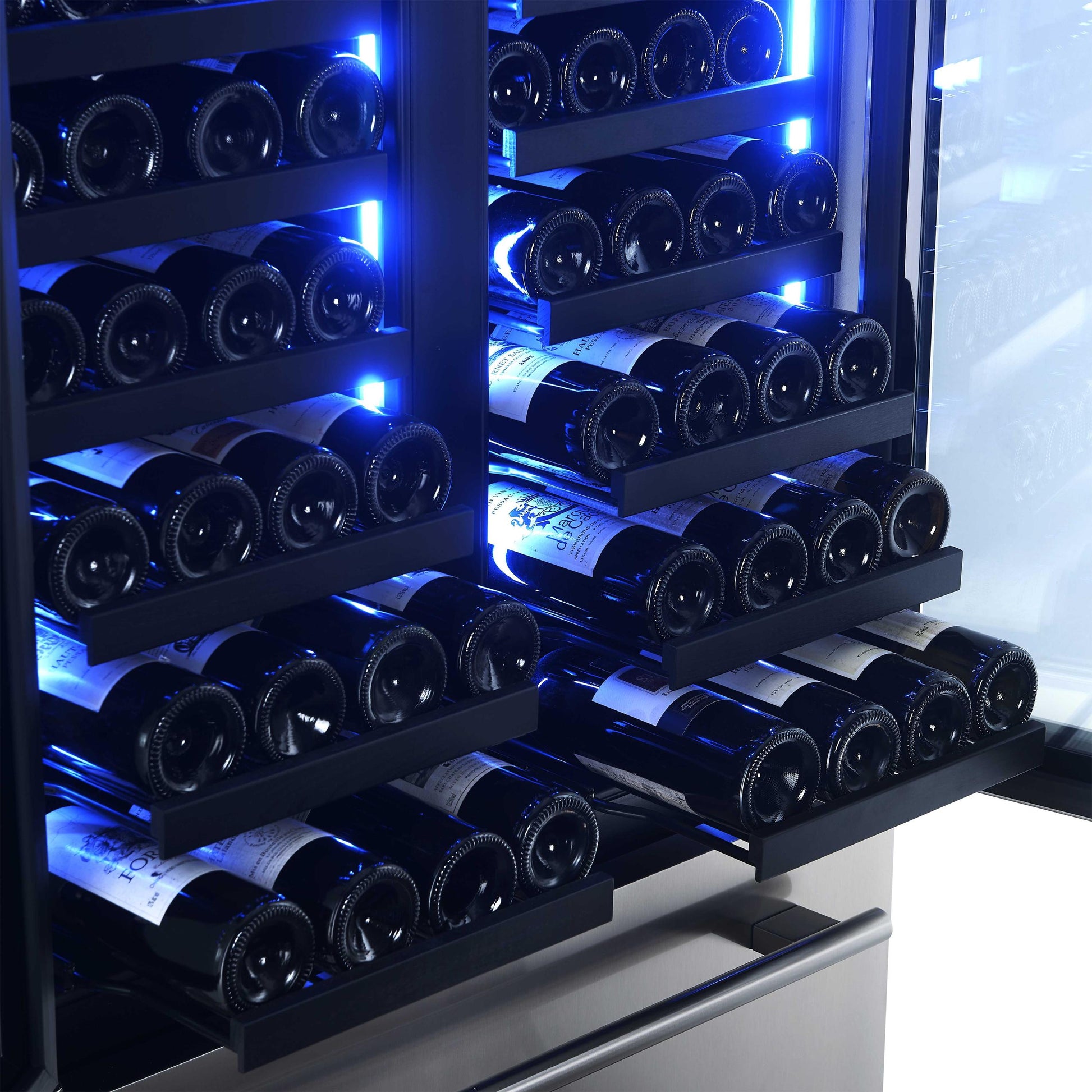 Forno FWCDR663532S Forno Campania 32-Inch Wine Cooler, Stainless Steel, Dual Wine Zones, Two Beverage Drawers, 17.7 Cu.Ft