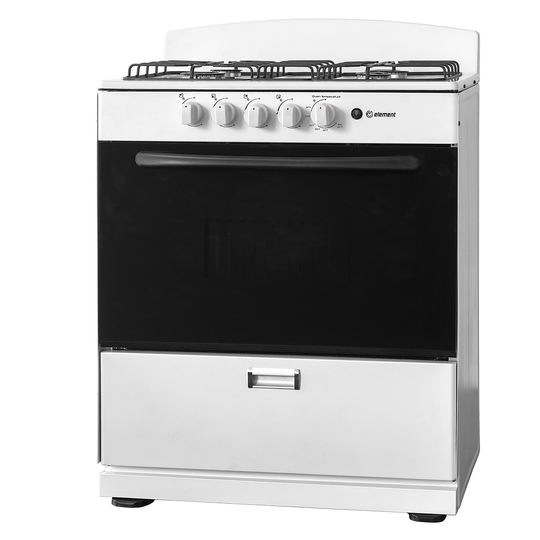 Element Appliance EEGR3A4MCCW Element Electronics 4.0 Cu. Ft. 30", 4-Burner Gas Range (Eegr3A4Mccw)