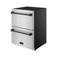 Thor Kitchen RZ24UBLK 24 Inch Undercounter Built-In / Freestanding Drawer Freezer - Stainless Steel/Black Gordon Ramsay Series