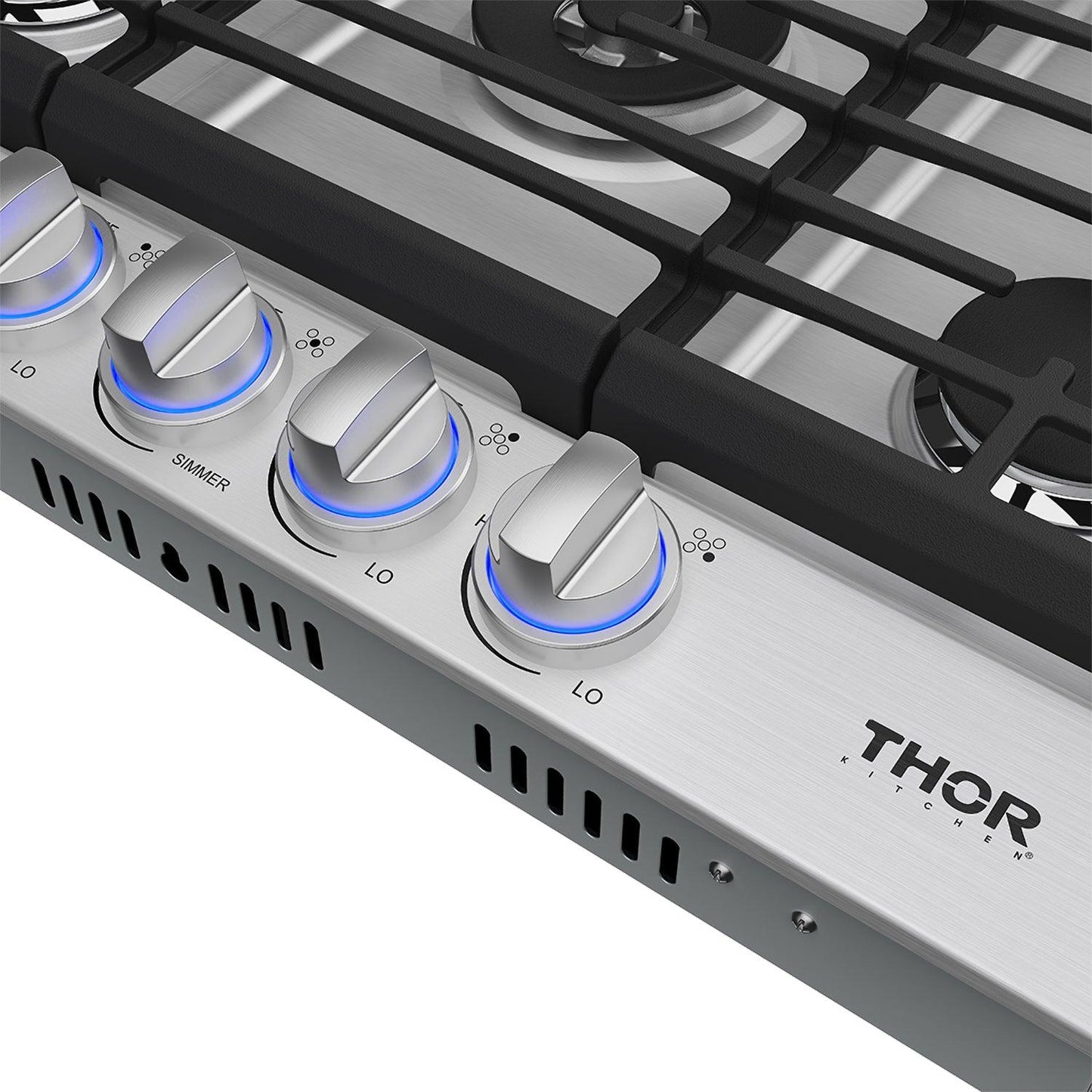 Thor Kitchen TGC30F 30 Inch Professional Gas Cooktop In Stainless Steel