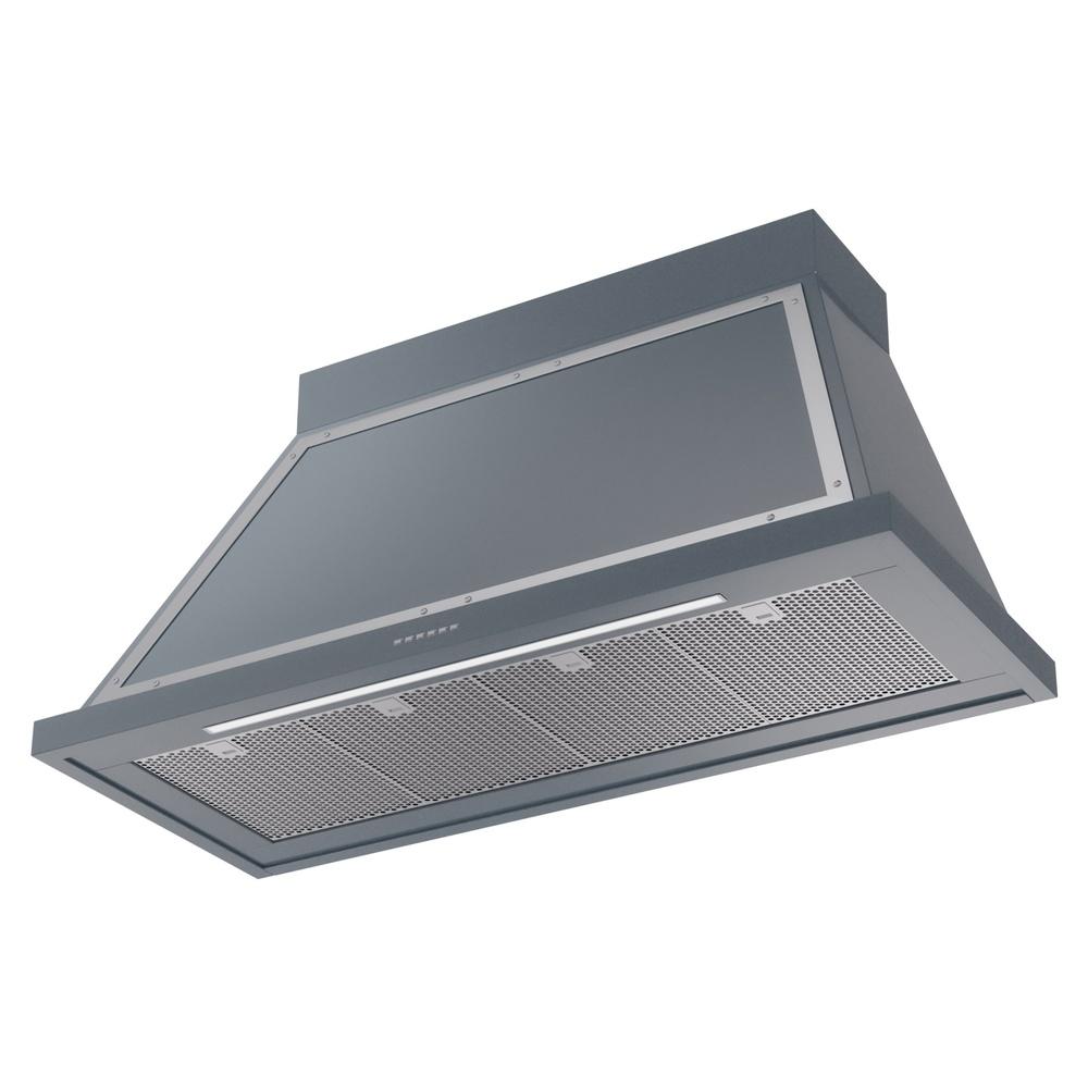 Ilve UANB48BGC Ilve Uanb48Bgc Nostalgie Ii Noblesse 48 Inch Range Hood With 600 Cfm (Blue Grey, Chrome)