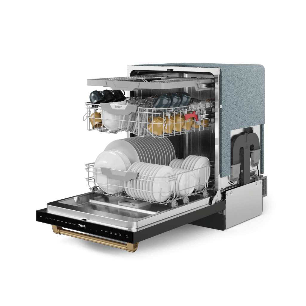 Thor Kitchen DW24X8BA00BRZ 24 Inch Dishwasher Matte Black/Bronze Gordon Ramsay Series - Dw24X8Ba00-Brz