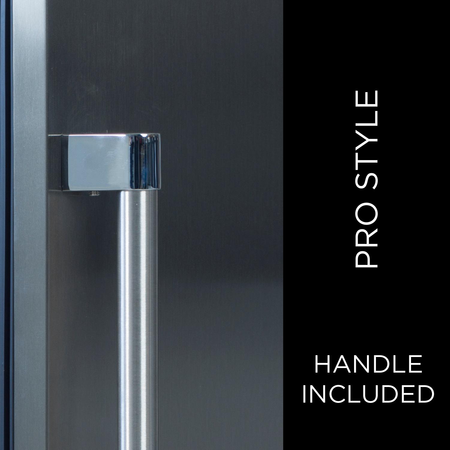 Xo Appliance XOU15WGSX 15" Wine Cooler, Stainless Steel Glass, Field Reversible Hinge