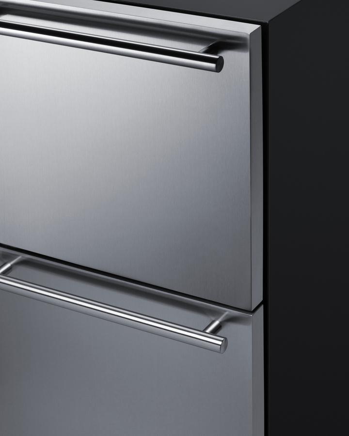 Summit ADRWC36 36" Wide Combination Wine Cellar & 2-Drawer Refrigerator, Ada Compliant