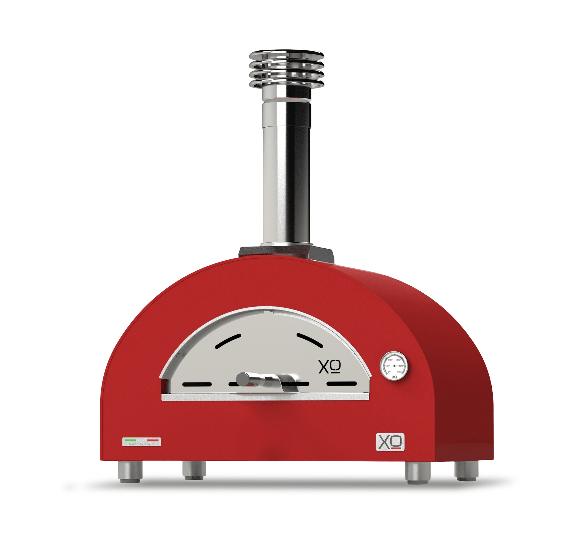 Xo Appliance XOPIZZA1HROL Countertop Hybrid Gas & Wood Oven In Red