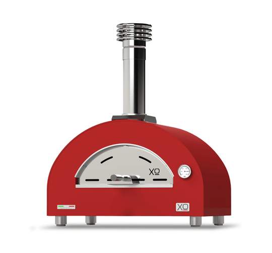 Xo Appliance XOPIZZA1HRON Countertop Hybrid Gas & Wood Oven In Red