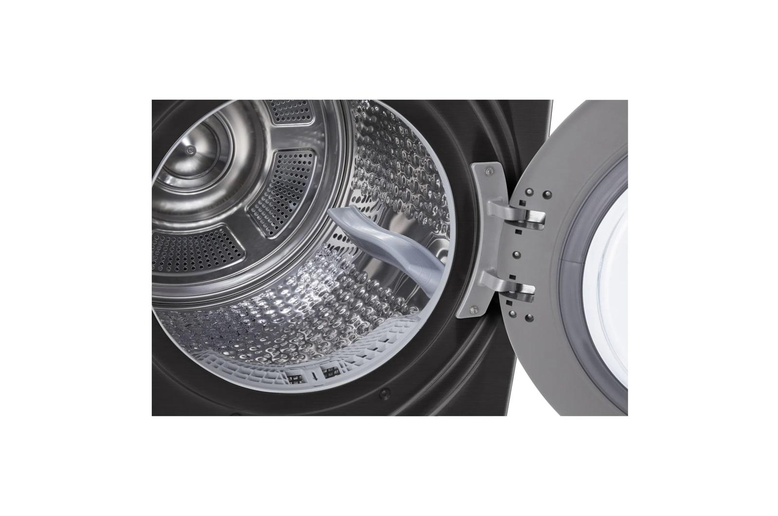 Lg DLHC4002B 7.4 Cu. Ft. Ultra Large Capacity Heat Pump Ventless Dryer, Wi-Fi Connectivity Black Steel