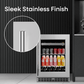 Element Appliance EBS24BES Cellara By Element 24 In., 7 Bottle And 115 Can Single Zone Wine And Beverage Cooler - Ebs24Bes