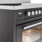 Ilve UPI486WMPMG Professional Plus Ii 48 Inch Electric Freestanding Range In Matte Graphite With Trim