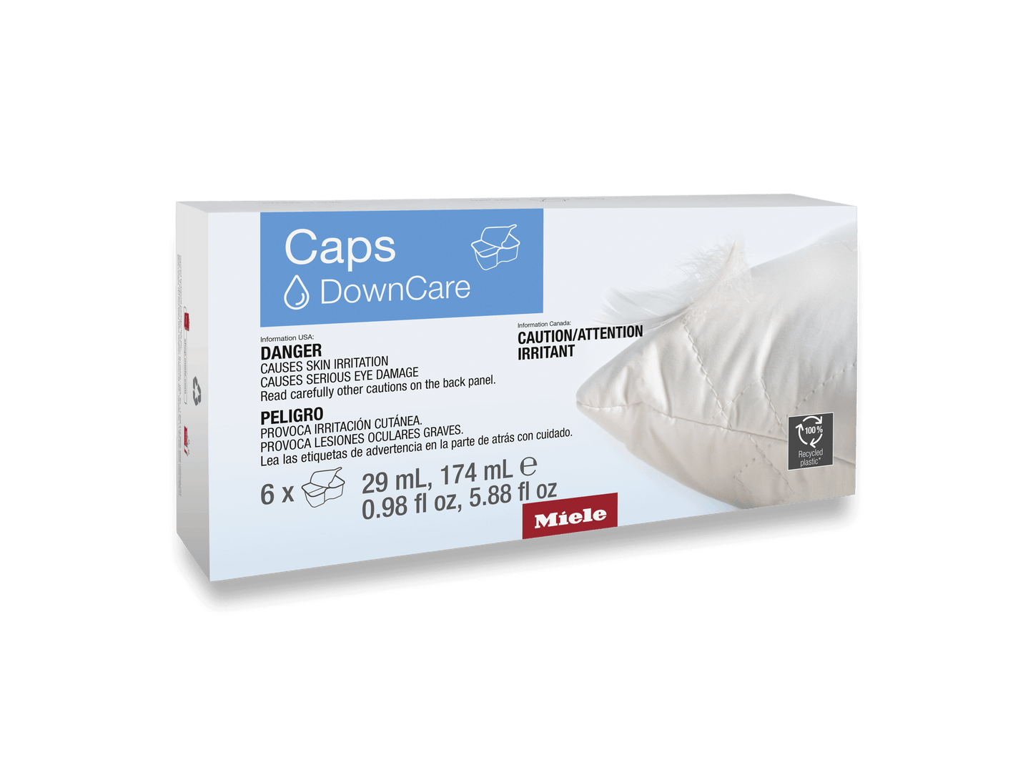 Miele WACDC0602L Downcare Capsules - 6-Pack Of Special Detergent For Down Fabrics. Easyopen.