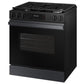 Samsung NSG6DG8100MT Bespoke 6.0 Cu. Ft. Smart Slide-In Gas Range With Precision Knobs In Matte Black Steel