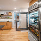True Caliber TR30RBFLSGA 30 Inch Refrigerator With Bottom Freezer - Door: Stainless Glass - Stainless Steel Finish, Stainless Steel Hardware, Left Hinge