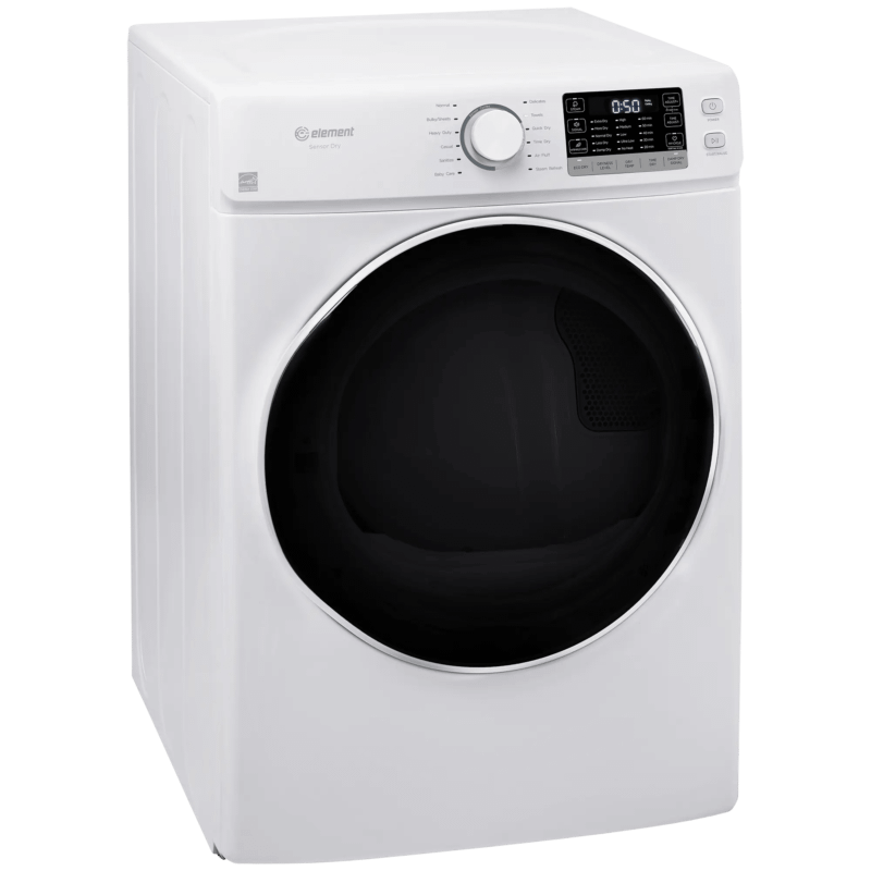 Element Appliance EFD8027EBW Element 8.0 Cu. Ft. Front Load Electric Dryer - White, Energy Star (Efd8027Ebw)