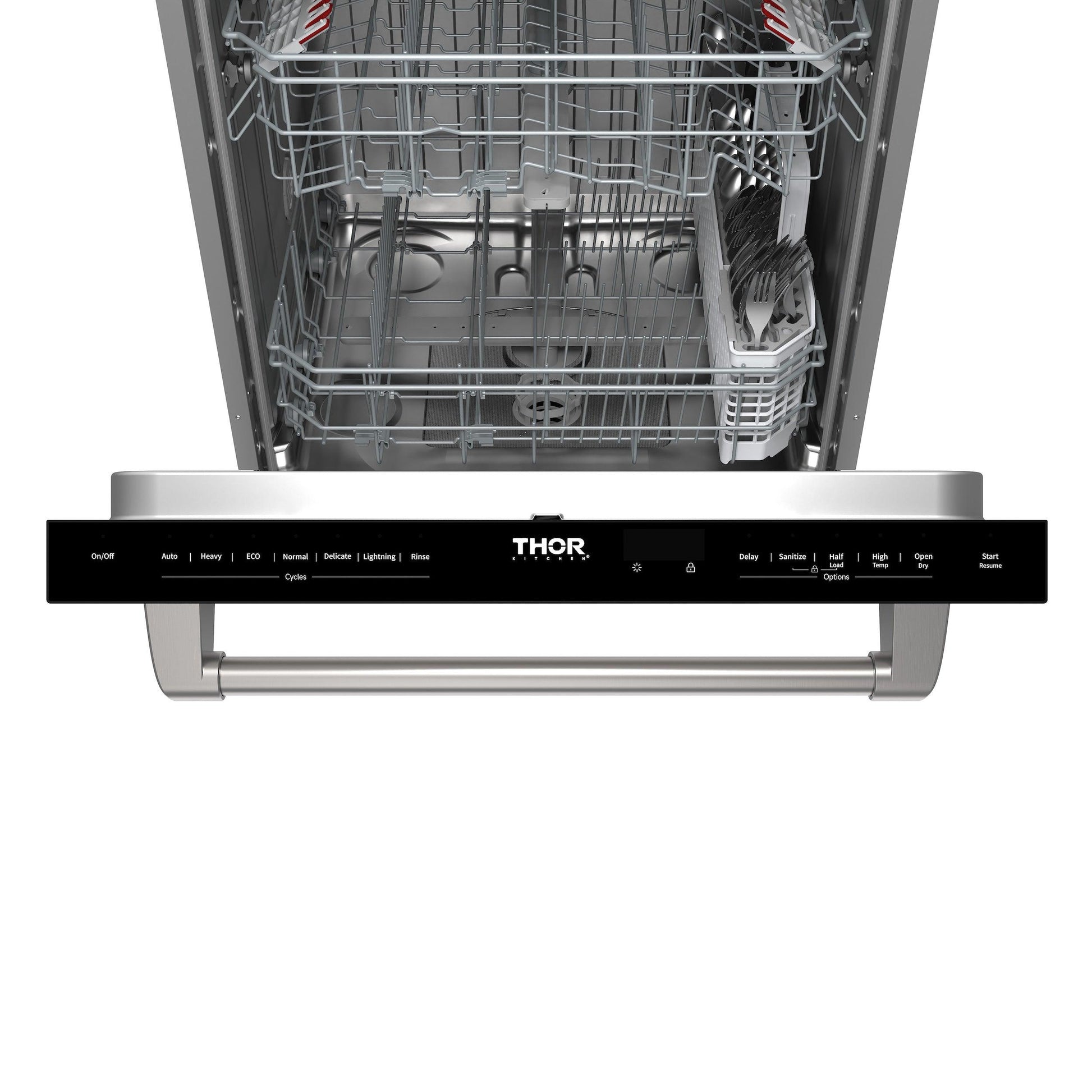 Thor Kitchen TDW24C7 24 Inch Built-In Dishwasher With Open Dry And 7 Cycle In Stainless Steel