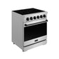 Thor Kitchen RSE30PBLK 30 Inch Professional Electric Range With Precision Knob Control In Stainless Steel And Black Gordon Ramsay Series