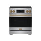 Thor Kitchen RSI30BRZ 30 Inch Professional Induction Range With Tilt Panel Touch Control In Stainless Steel And Bronze Gordon Ramsay Series