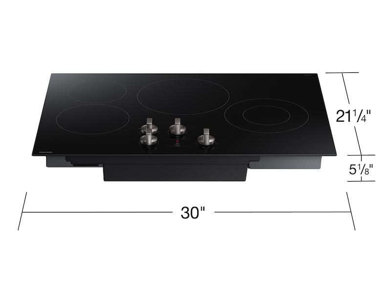 Samsung NZ30FG5332RK 30" Electric Energy Star® Certified Cooktop With 4 Elements In Black