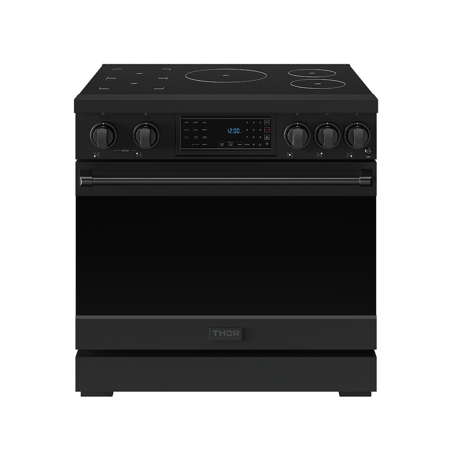 Thor Kitchen RSI36B 36 Inch Professional Induction Range With Tilt Panel Touch Control In Black Gordon Ramsay Series