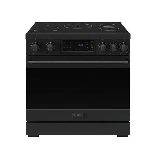 Thor Kitchen RSI36B 36 Inch Professional Induction Range With Tilt Panel Touch Control In Black Gordon Ramsay Series