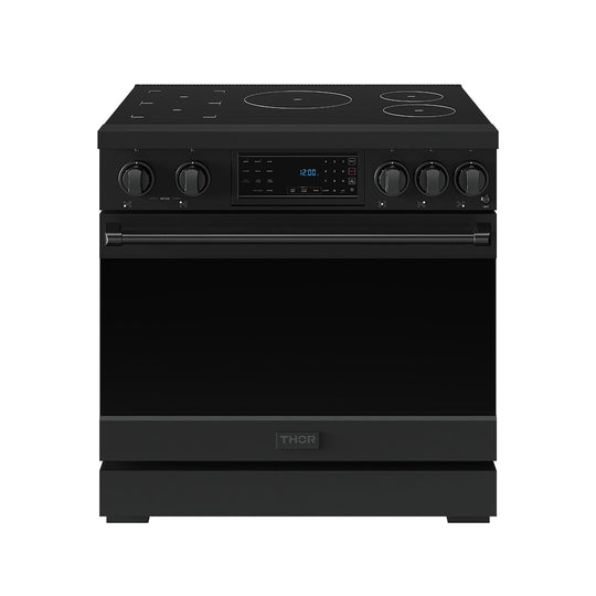 Thor Kitchen RSI36B 36 Inch Professional Induction Range With Tilt Panel Touch Control In Black Gordon Ramsay Series