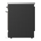 Ilve UMIB30NR3MGC Ilve Umib30Nr3Mgc Majestic Iii 30 Inch Induction Range With 4 Elements, 4 Cu. Ft. Oven Capacity (Triple Glass Door, Graphite Matte, Chrome)