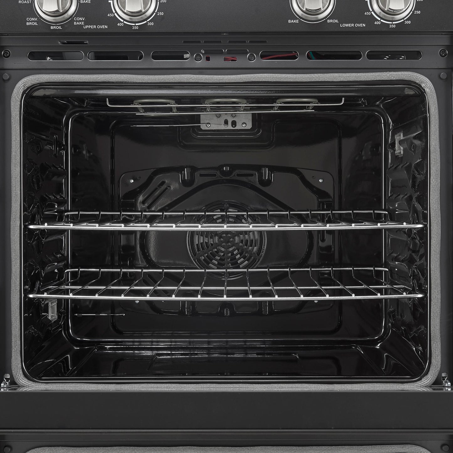 Forno FBOEL132430BLK Forno Vomero 30-Inch Double Wall Oven, Black, 10 Cu.Ft Total Capacity, 7100W Convection, Mechanical Controls, Manuel Steam Clean