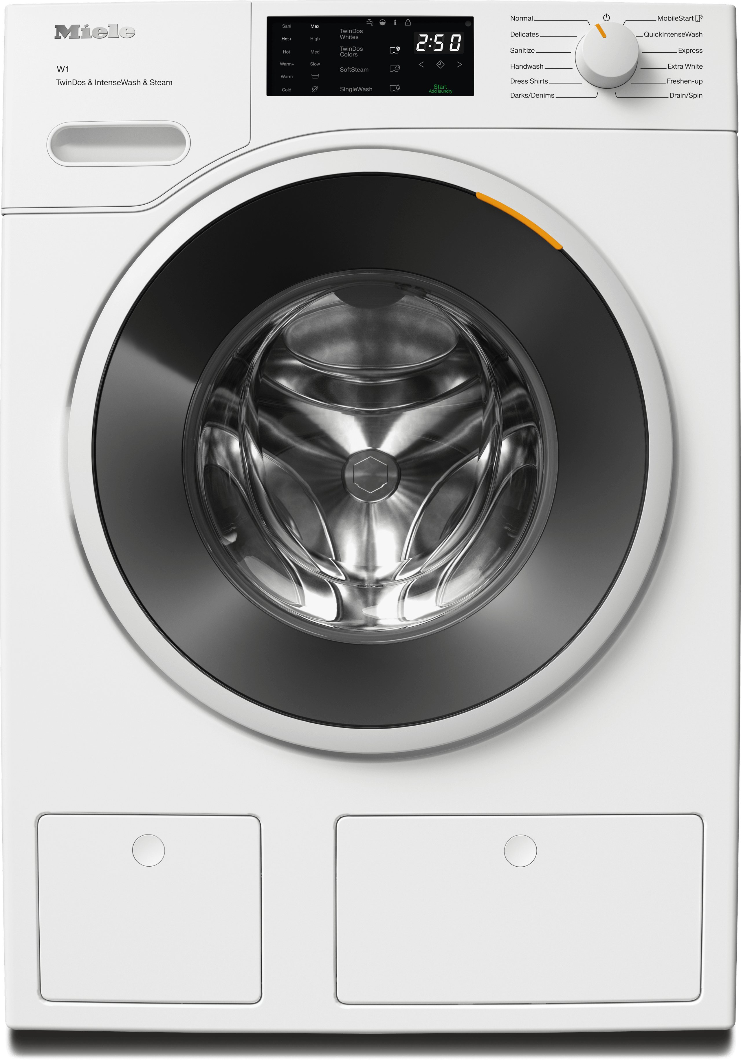Miele WXF980WCS Wxf980 Wcs Tdos&Iwash&Steam - W1 Front-Loading Washing Machine: 8 Kg 1600 Rpm Auto Dosing Pre-Ironing Miele@Home Capdosing