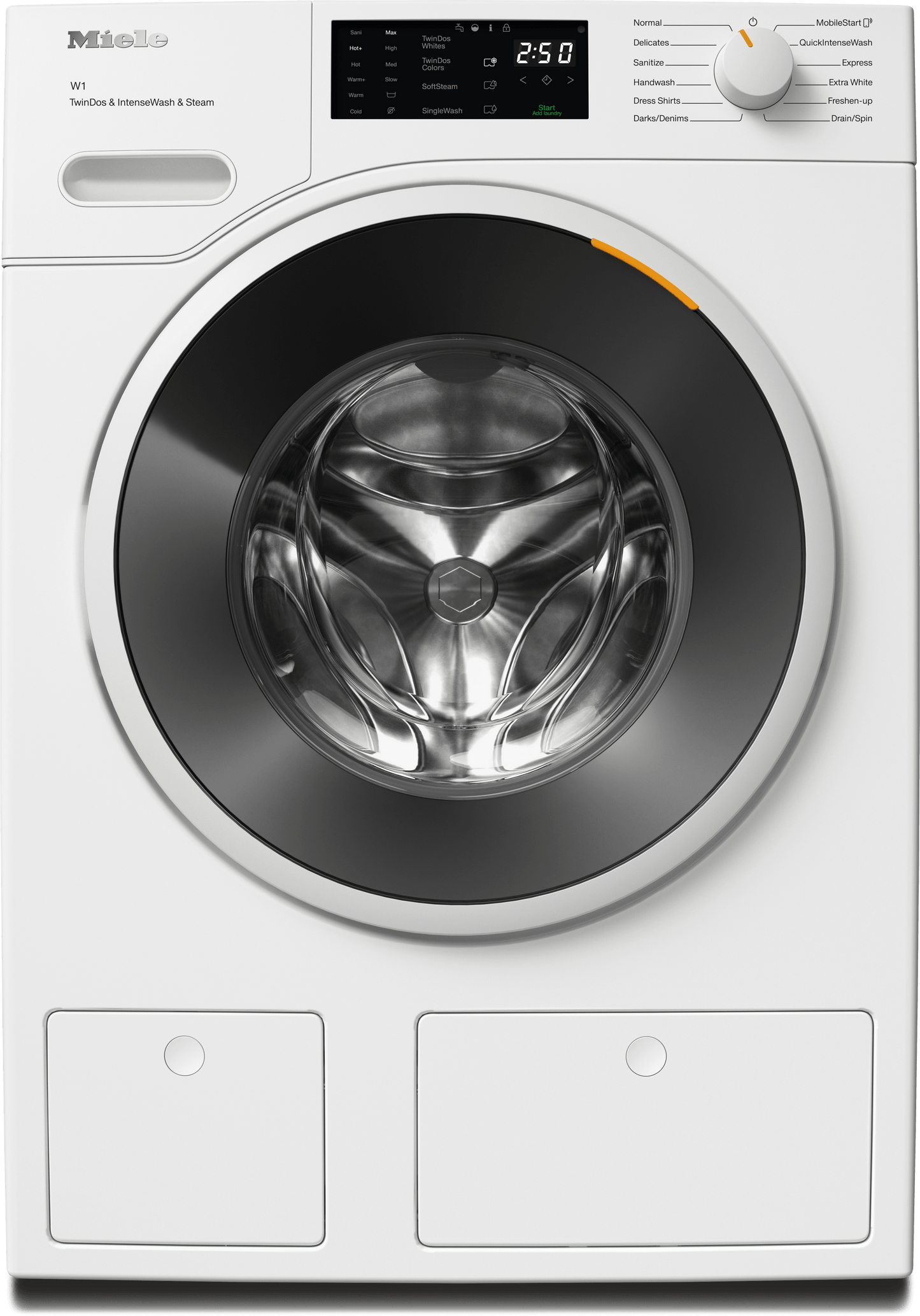 Miele WXF980WCS Wxf980 Wcs Tdos&Iwash&Steam - W1 Front-Loading Washing Machine: 8 Kg 1600 Rpm Auto Dosing Pre-Ironing Miele@Home Capdosing