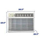 Element Appliance EWR25C Element 25,000 Btu Window Air Conditioner - White (Ewr25Be, Ewr25C)
