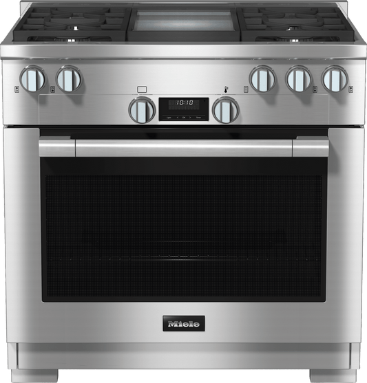 Miele HR11363LPAGGD Hr 1136-3 Lp Ag Gd - 36" Range All Gas With Directselect, Twin Convection Fans And M Pro Dual Stacked Burners