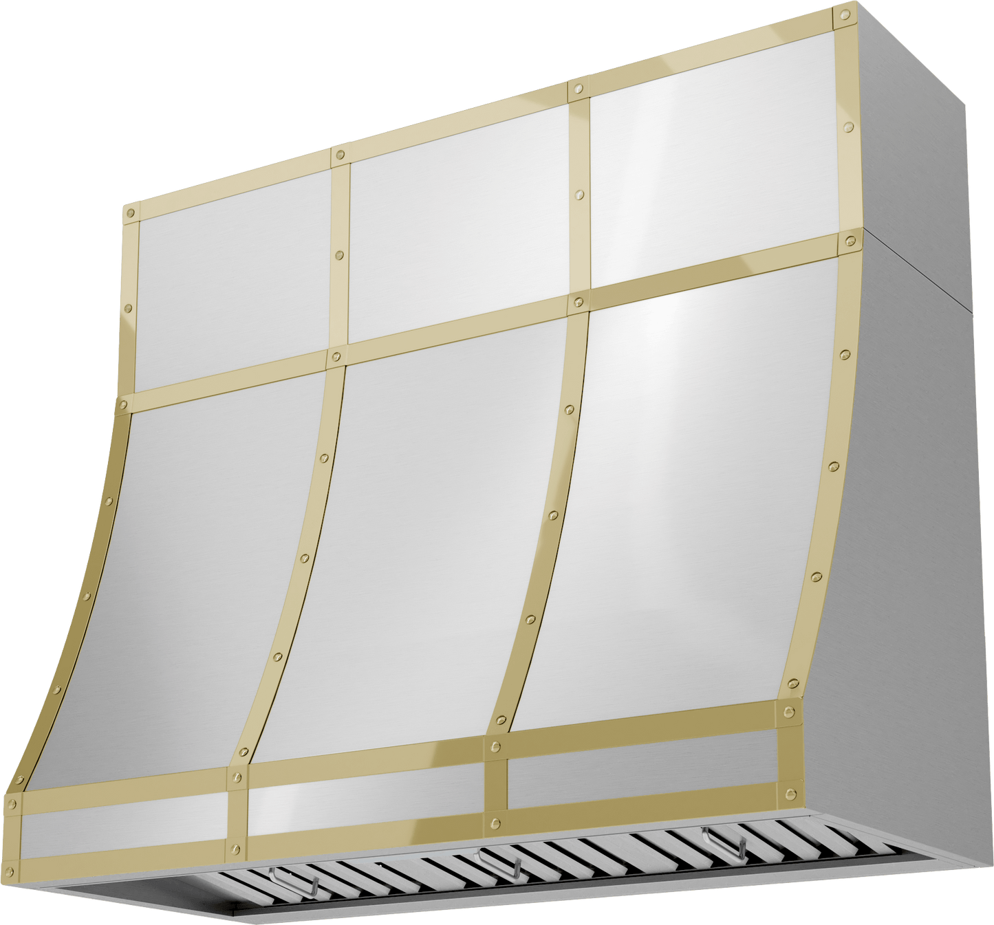 Zephyr BKDC14812APG Duct Cover Banding Kit, 48In X 12In, Polished Gold