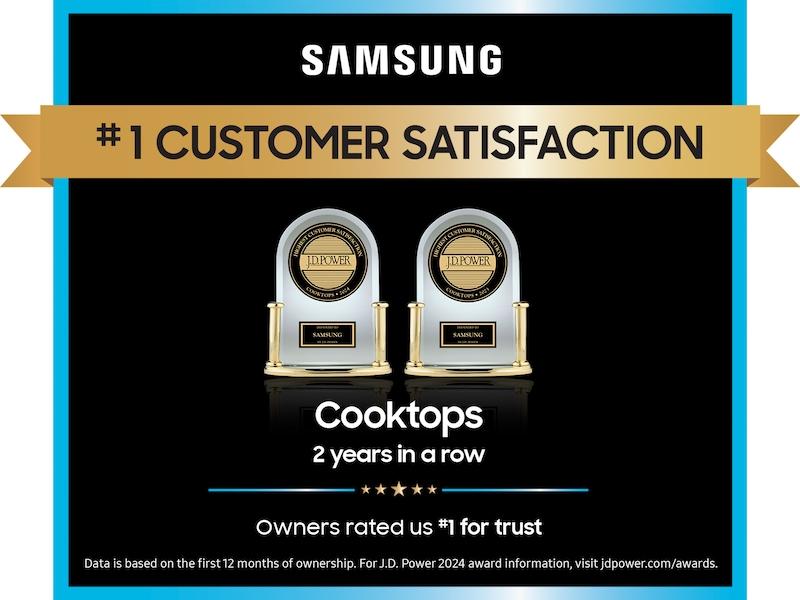 Samsung CC70F30S2D 30" Induction Cooktop With Anti-Scratch Matte Glass And Sync Burners In Black