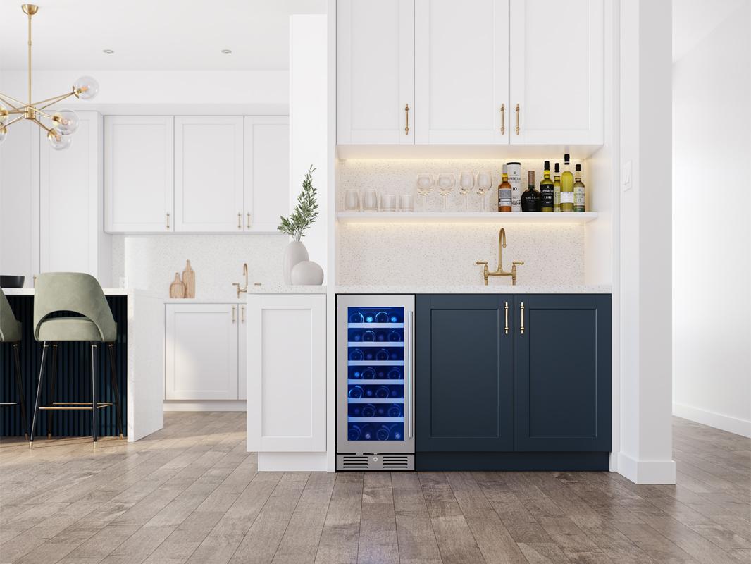 Zephyr PRW15C01CG 15" Single Zone Wine Cooler