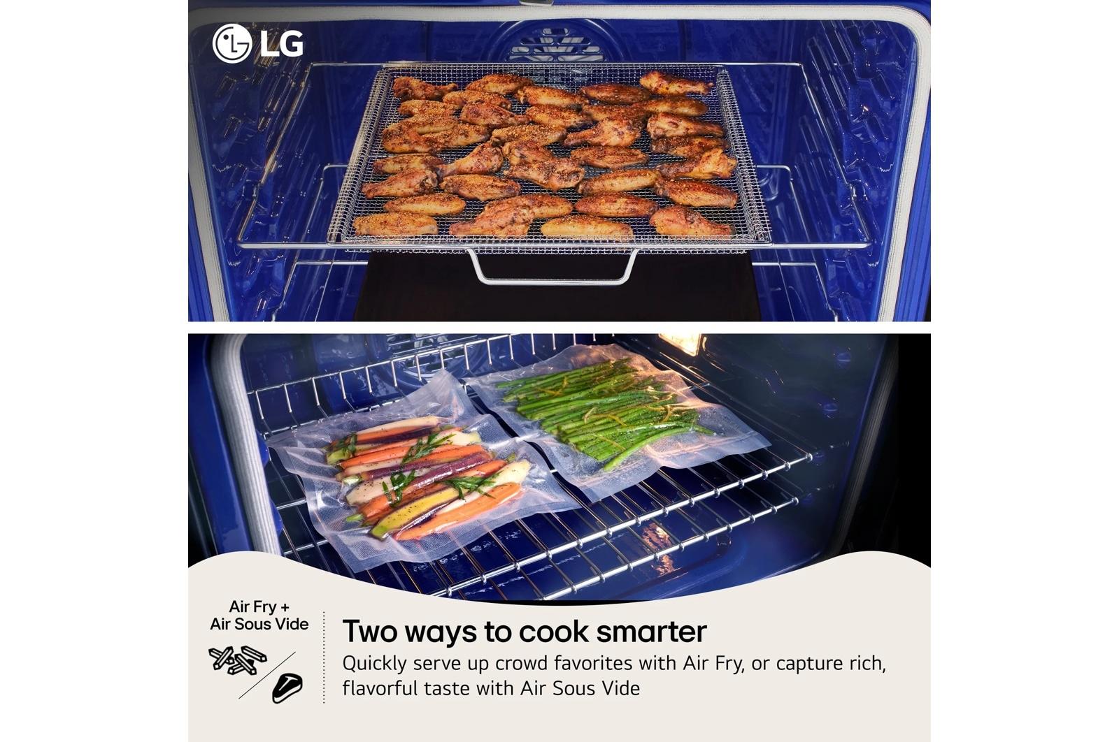 Lg LDGL6924Y 6.9 Cu. Ft. Smart Gas Double Oven Freestanding Range With Probake Convection®, Air Fry & Air Sous Vide