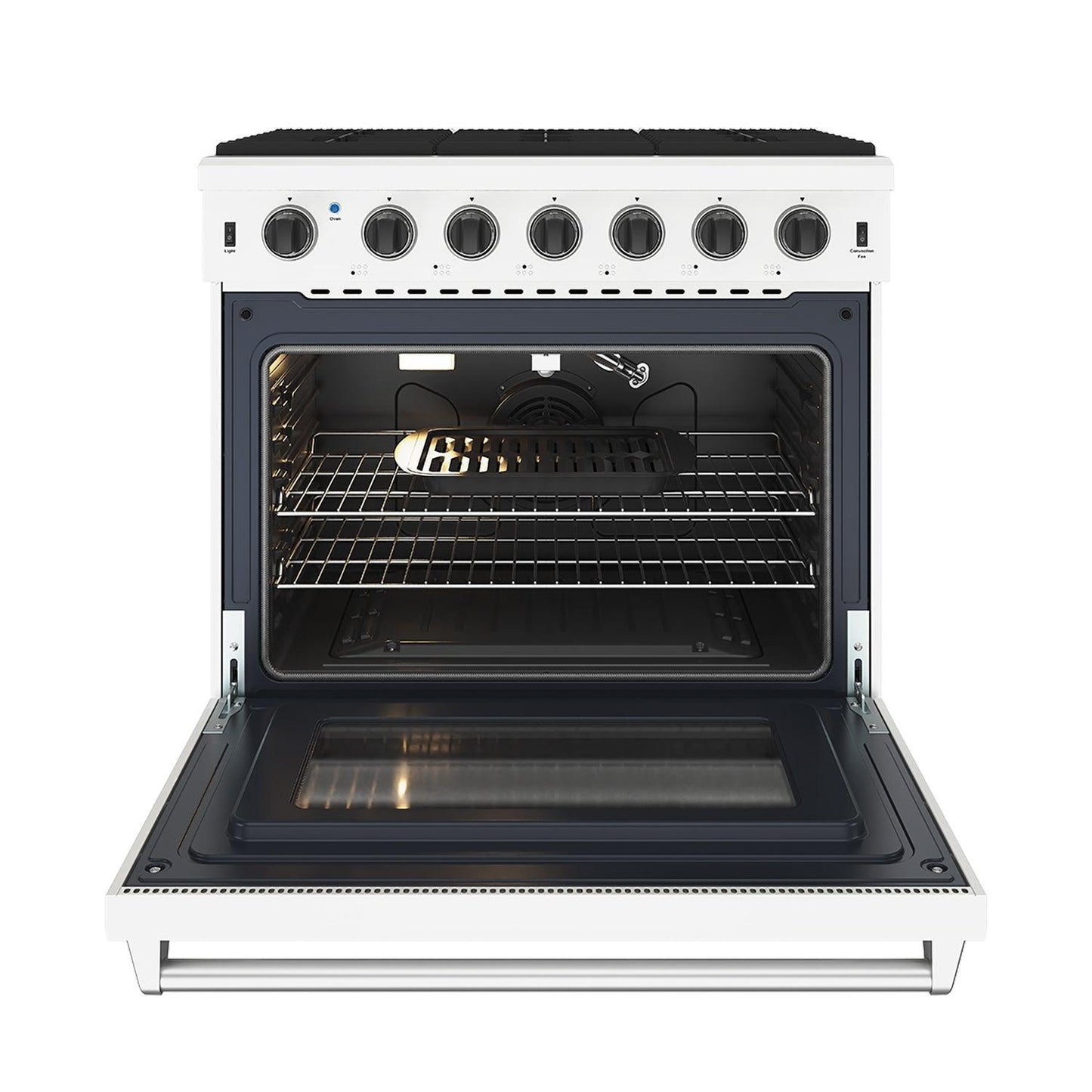 Thor Kitchen LRG3601UW 36 Inch Professional Gas Range In White