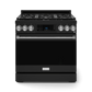 Thor Kitchen RSG36BSS 36 Inch Professional Gas Range With Tilt Panel Touch Control In Stainless Black/Stainless Steel Gordon Ramsay Series - Rsg36B-Ss