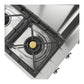 Ilve UHCP48FNSSC Ilve Uhcp48Fnssc Nostalgie Ii 48 Inch Built-In Gas Rangetop With Griddle, In Stainless Steel (Natural Gas, Chrome)